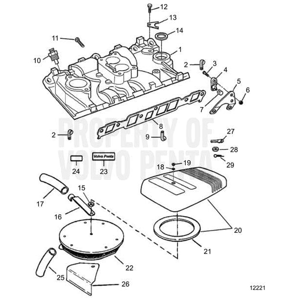 Volvo Penta 3850380 Water Tubes 