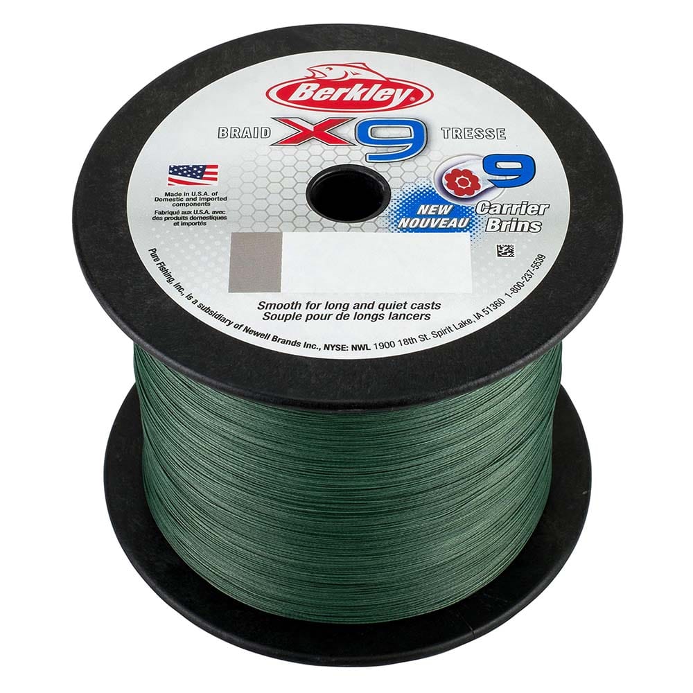 Berkley Qualifies for Free Shipping Berkley X9 Braid Low-Vis Green 80 lb 2188 Yards #1486843