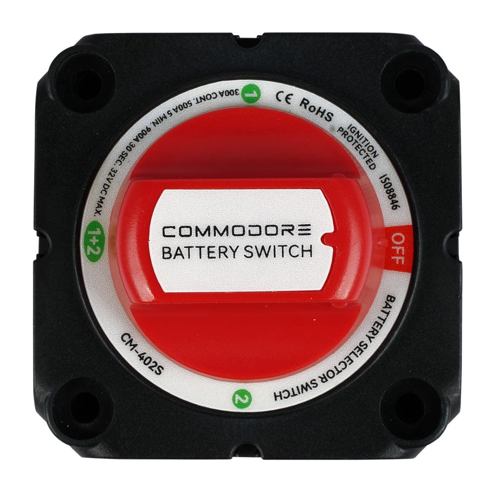 Commodore Qualifies for Free Shipping Commodore 4-Position Compact Duel Battery Selector Switch #CM-402S