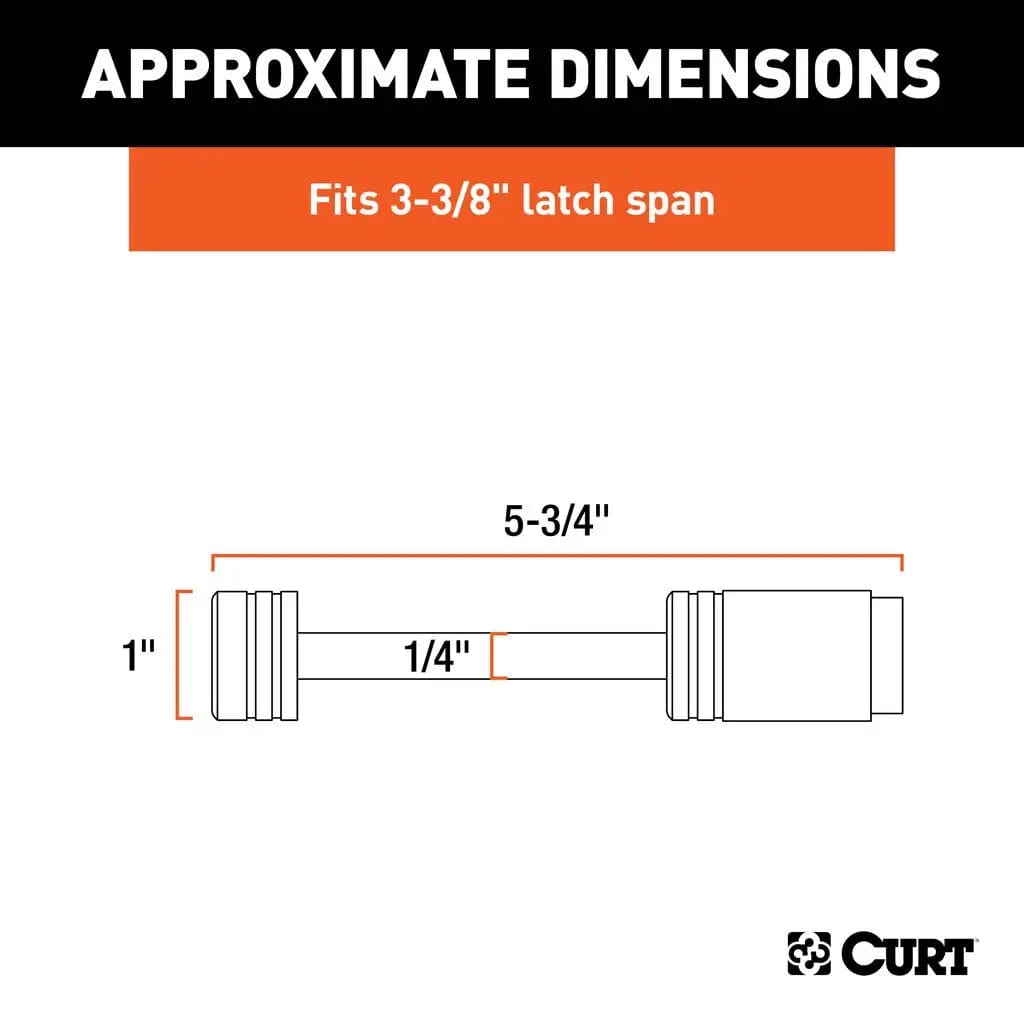 CURT Qualifies for Free Shipping CURT 1/4" Pin 3-3/8" Latch Span #23523