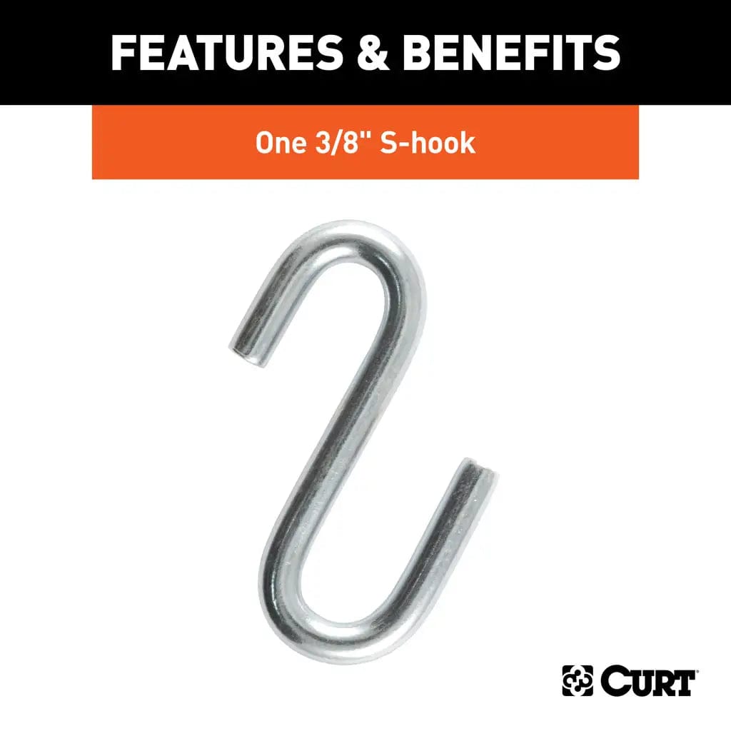 CURT Qualifies for Free Shipping CURT 27" Single Chain 1-3/8" S-Hook 2000 lb Bulk #80020