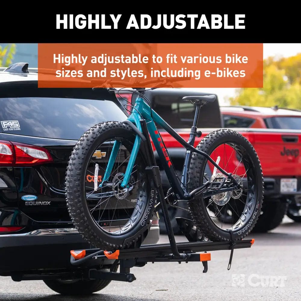 CURT Not Qualified for Free Shipping CURT Bike Rack Aluminum Tray-Style Hitch-Mounted #18088