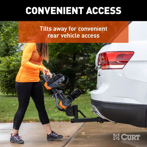 CURT Not Qualified for Free Shipping CURT Bike Rack Aluminum Tray-Style Hitch-Mounted #18088