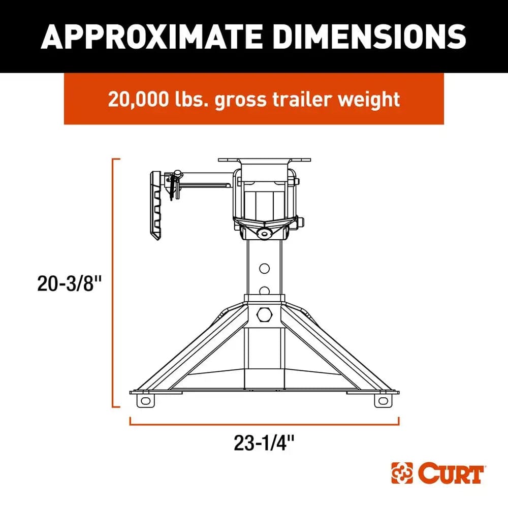 CURT Not Qualified for Free Shipping CURT Crosswing Lightweight 5th Wheel #16600