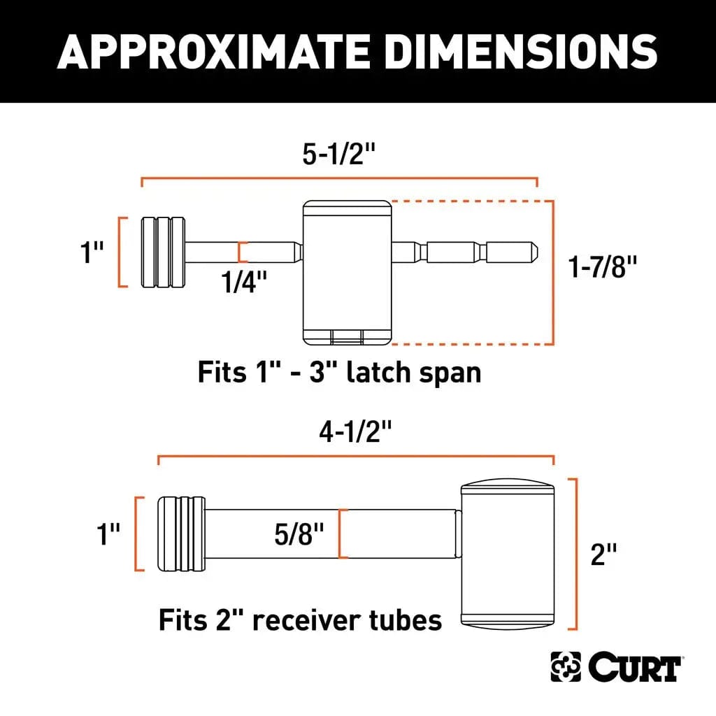 CURT Qualifies for Free Shipping CURT Hitch & Coupler Lock Set #23505