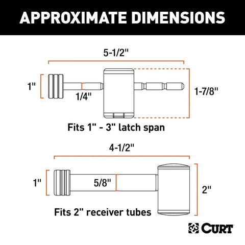 CURT Qualifies for Free Shipping CURT Hitch & Coupler Lock Set #23505