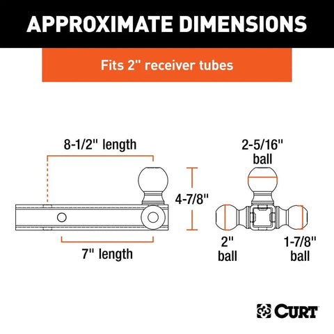 CURT Qualifies for Free Shipping CURT Multi-Ball Mount #45001