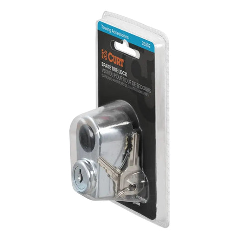 CURT Qualifies for Free Shipping CURT Spare Tire Lock Chrome #23562