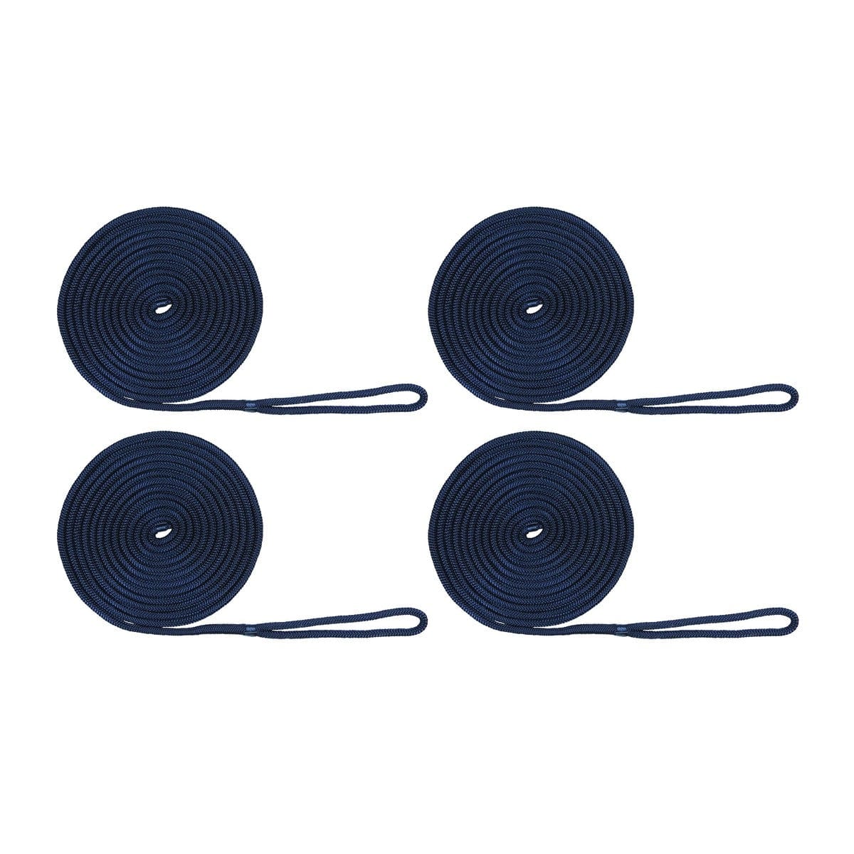 Extreme Max Qualifies for Free Shipping Extreme Max BoatTector Double Braid Nylon Dock Line 4-pk 3/8" x 15' Navy #3006.3013