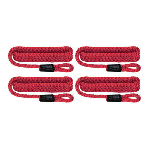 Extreme Max Qualifies for Free Shipping Extreme Max BoatTector Solid Braid MFP Dock Line 4-pk 1/2" x 20' Red #3006.2999