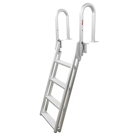 Extreme Max Not Qualified for Free Shipping Extreme Max Heavy-Duty Aluminum Slanted Flip-Up Dock Ladder #3005.4227