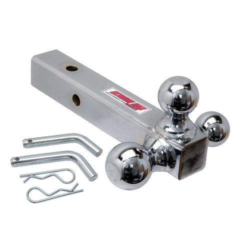 Extreme Max Qualifies for Free Shipping Extreme Max Solid Shank Tri-Ball Hitch 1-7/8" 2" & 2-5/16" Chrome #5001.6532