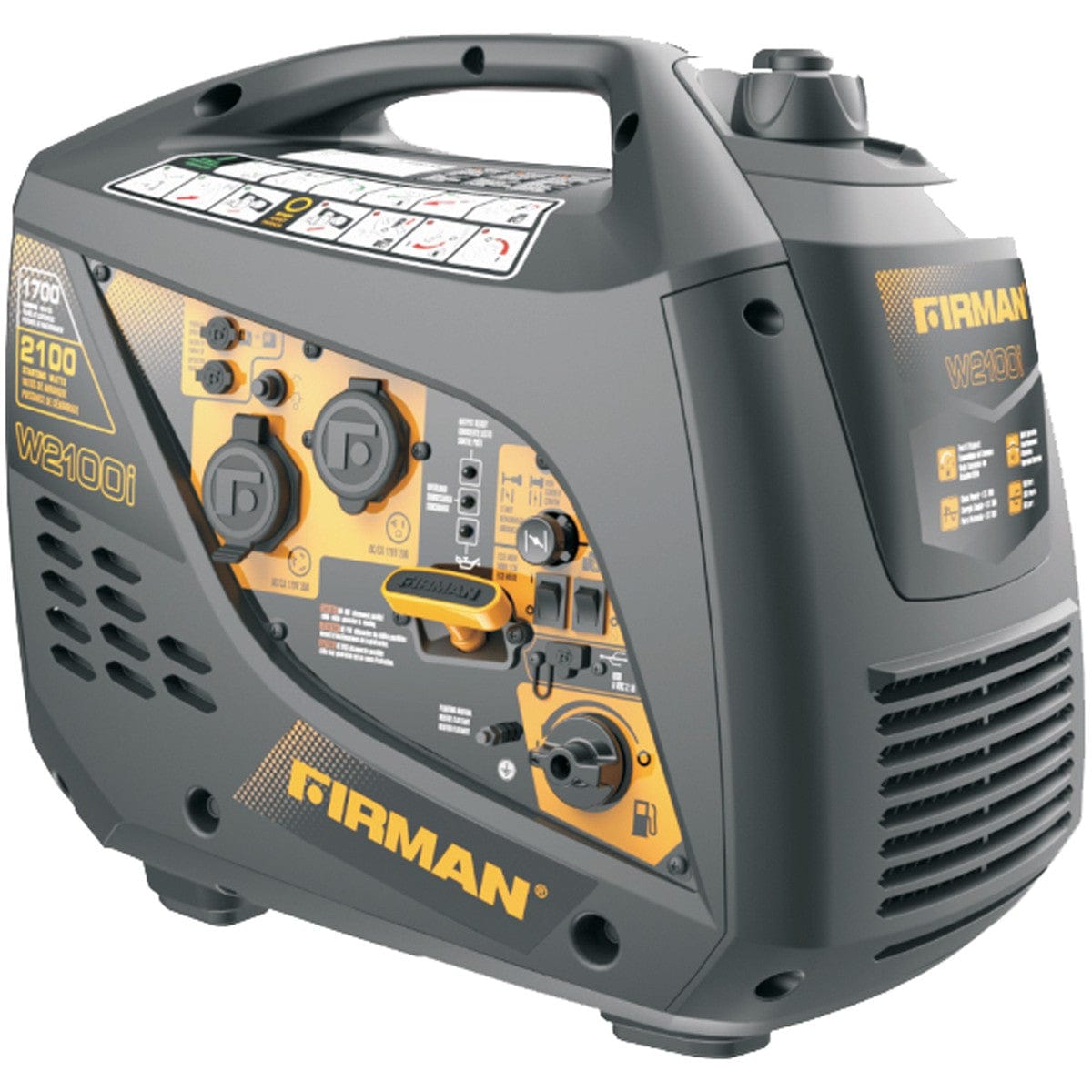 FIRMAN Oversized - Not Qualified for Free Shipping FIRMAN Portable Generator with Built-In Parallel Kit 2100/1700W #W01784