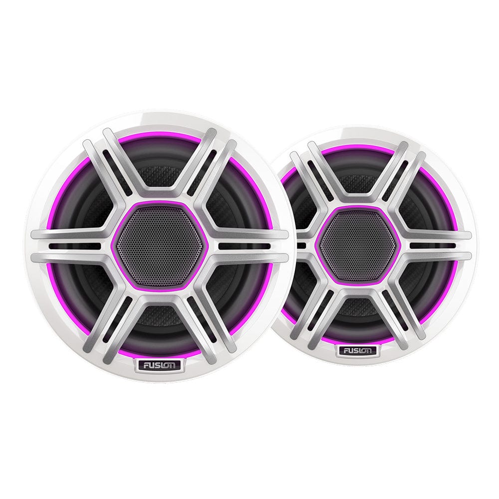 Fusion Qualifies for Free Shipping Fusion Apollo 6.5" LED Marine Speakers with White Sports Grill #010-02918-01