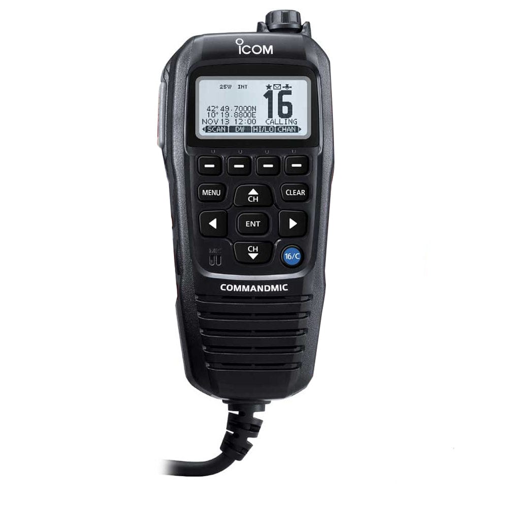 Icom Qualifies for Free Shipping Icom HM195 Command Mic IV with White Backlit LCD Black #HM195GB 61 EXP