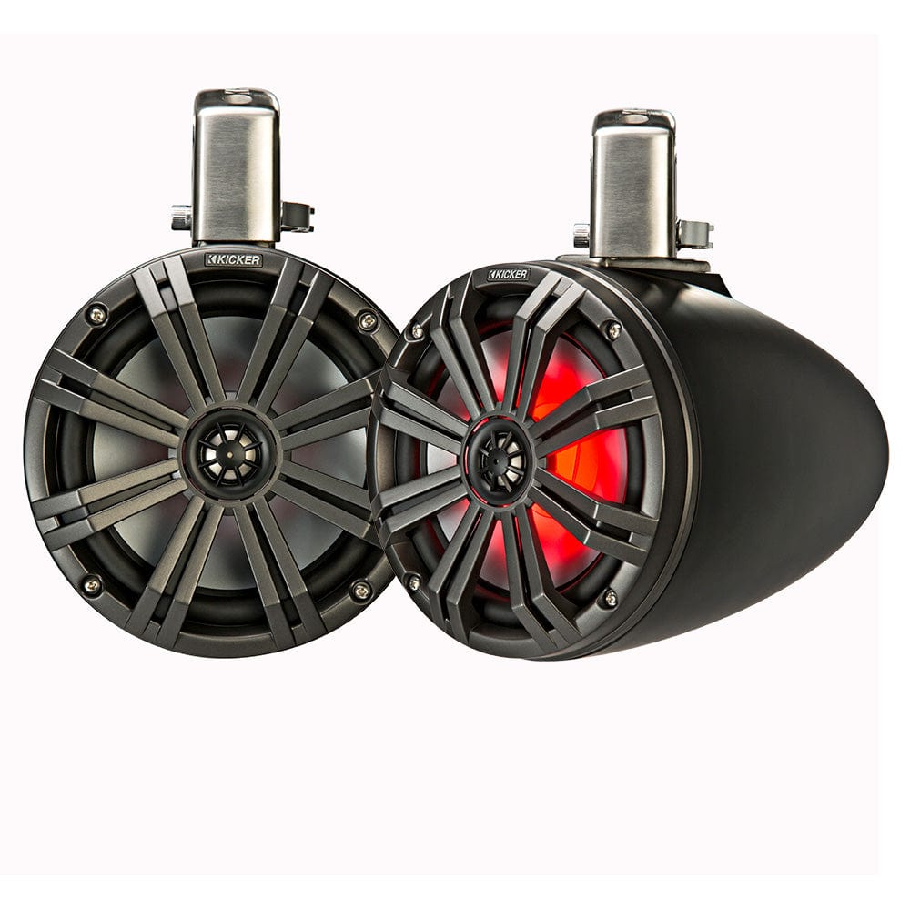 KICKER Qualifies for Free Shipping KICKER KMTC8 8" LED Coaxial Tower System Black 45KMTC8