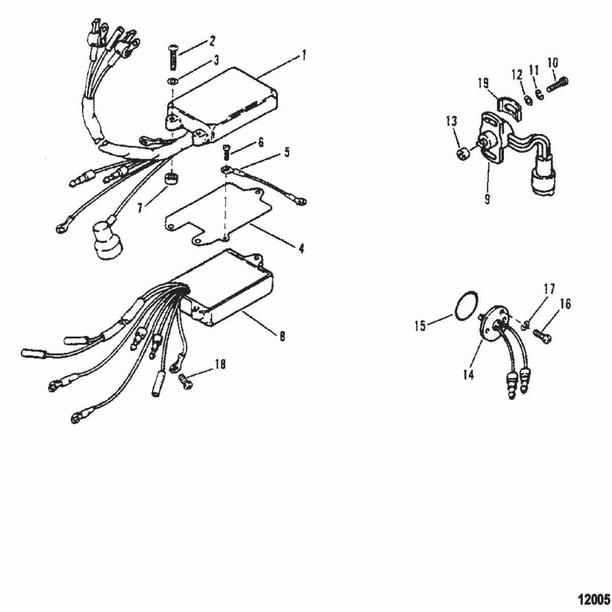 Mercury Marine Qualifies for Free Shipping Mercury Warning Module #41470A25