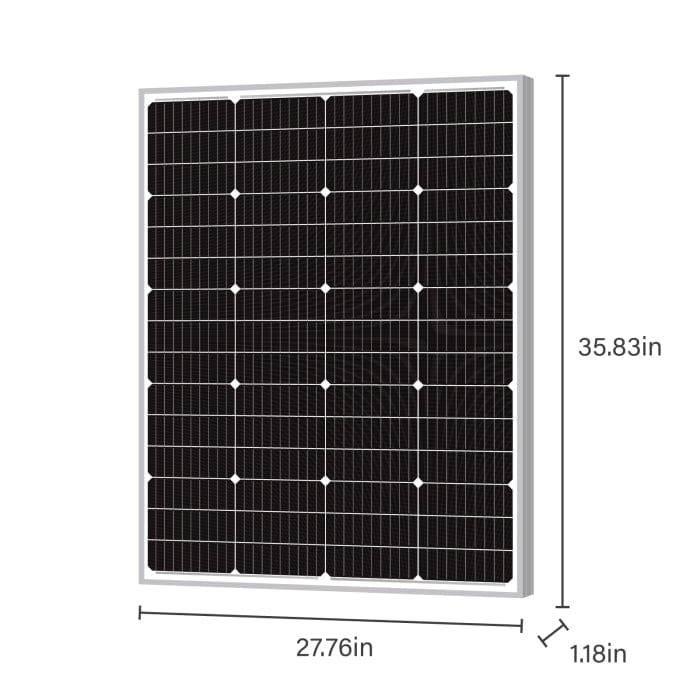 Newpowa America Qualifies for Free Shipping Newpowa America 120w 24v Monocrystalline Solar Panel #NPA120S-24I