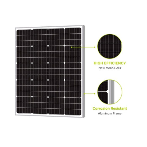 Newpowa America Qualifies for Free Shipping Newpowa America 120w 24v Monocrystalline Solar Panel #NPA120S-24I