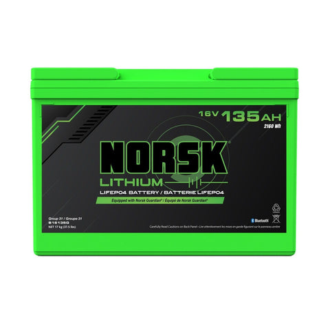 Norsk Qualifies for Free Shipping Norsk 16v 135AH LiFePO4 Lithium Deep Cycle Battery #B16135G