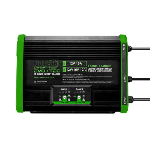 Norsk Qualifies for Free Shipping Norsk EVO-TEC 12V+12V/16v 2-Bank Selectable On-Board Charger #NCAC22502