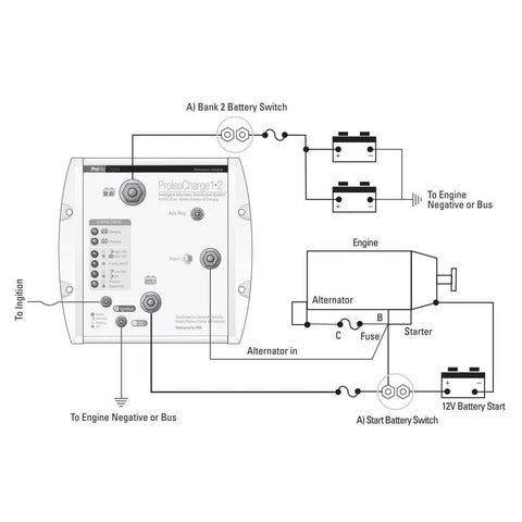 ProMariner Qualifies for Free Shipping ProMariner ProIsoCharge Battery Isolator 250a 1-Alt 2-Bat 12v #23123