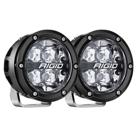 RIGID Industries Qualifies for Free Shipping RIGID 360 Series 4" Offroad Spot Beam RGBW Backlight Set #36402