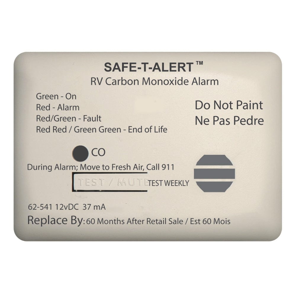 Safe-T-Alert Qualifies for Free Shipping Safe-T-Alert 62 Series Carbon Monoxide Alarm 12v #62-541-WT