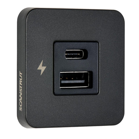 Scanstrut Qualifies for Free Shipping Scanstrut Tile USB-1/USB-C Interior Charging Socket 12/24 #SC-TILE-10