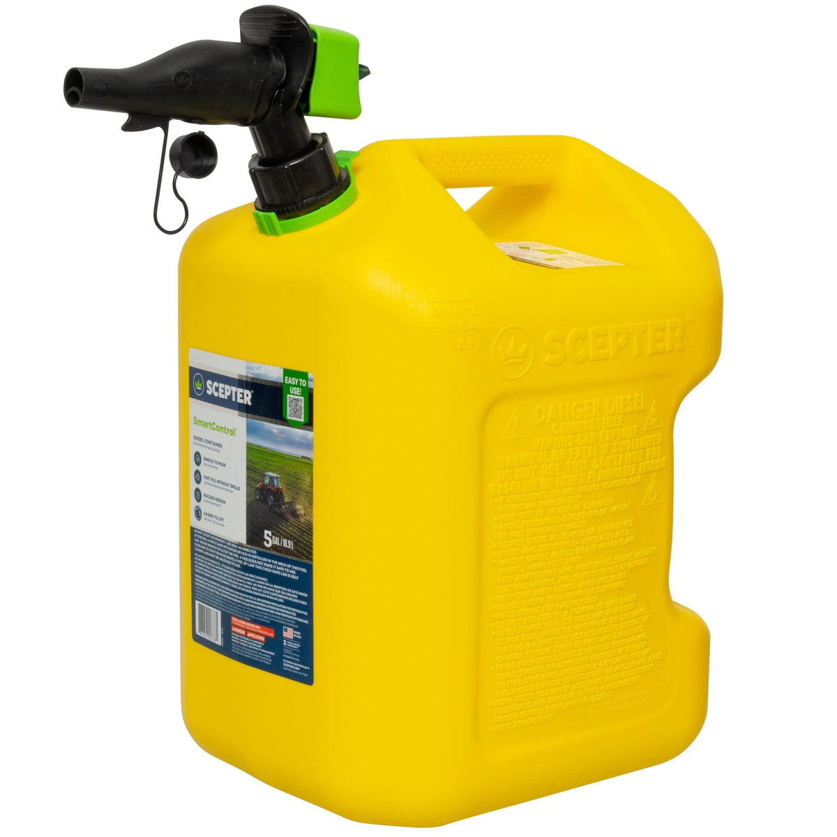 Scepter Marine Qualifies for Free Shipping Scepter SmartControl Diesel Can with Rear Handle 5 Gallon #FSCD571