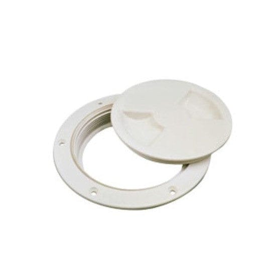 Sea-Dog Qualifies for Free Shipping Sea-Dog Deck Plate with Collar White 6" #337162