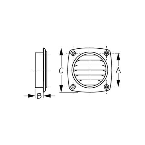 Sea-Dog Qualifies for Free Shipping Sea-Dog Polypropylene Thru Vent White #337310