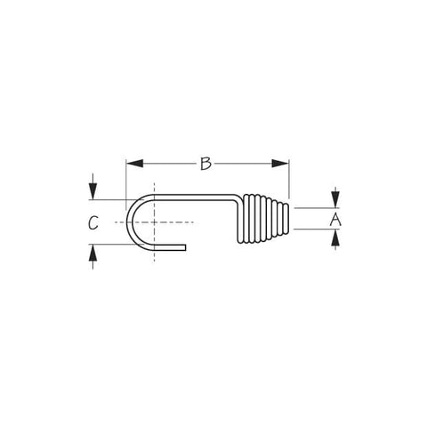 Sea-Dog Qualifies for Free Shipping Sea-Dog SS Shock Cord Hook Only 3/8" #657100