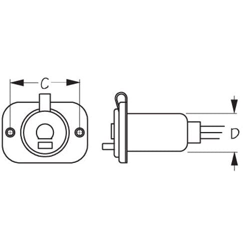 Sea-Dog Qualifies for Free Shipping Sea-Dog Trolling Motor Socket/Receptacle #426183-1