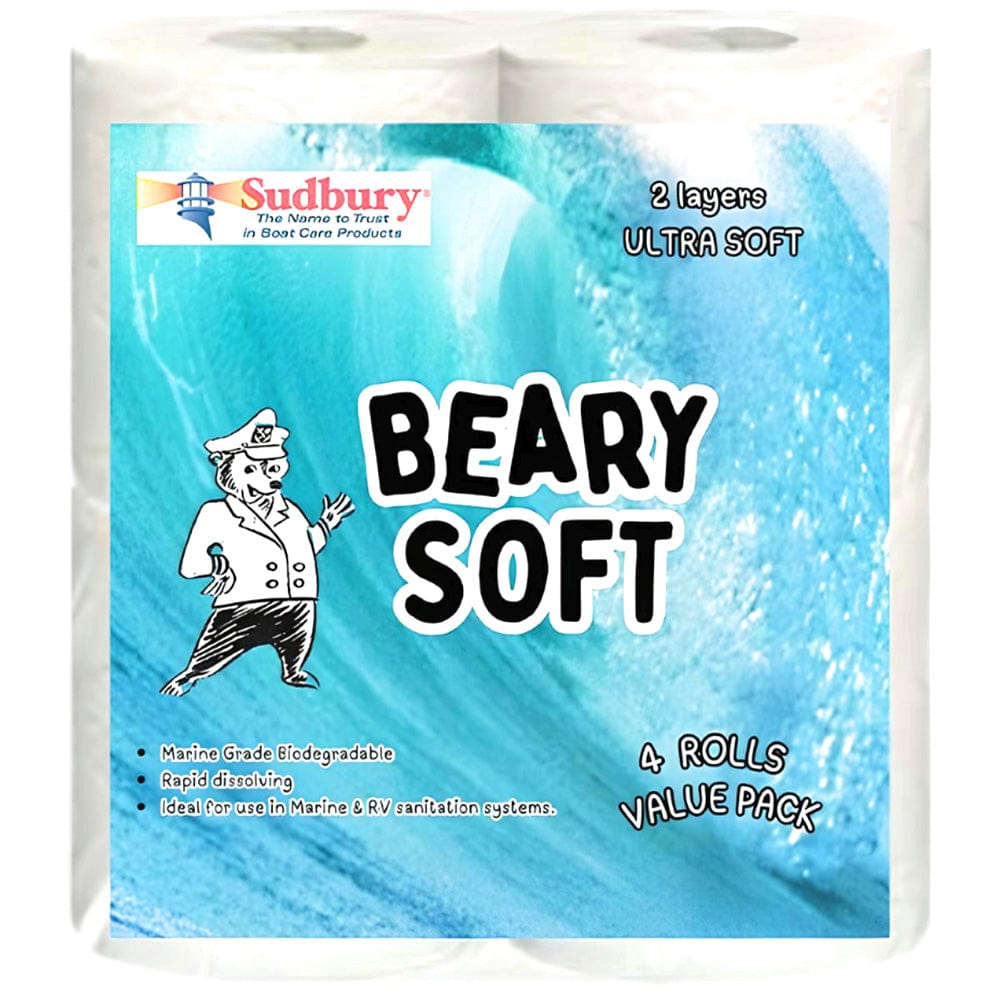 Sudbury Boat Care Qualifies for Free Shipping Sudbury Beary Soft Marine & RV Toilet Paper #824