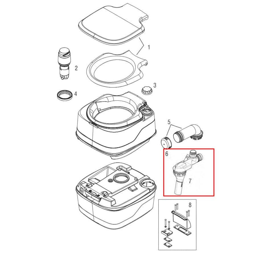 Thetford Qualifies for Free Shipping Thetford Marine Pump-Out Kit for Porta Potti 365 #40157