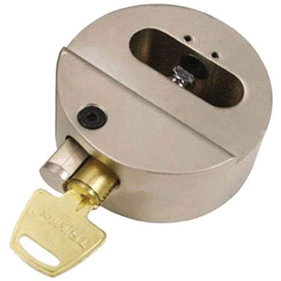 Trimax Locks Qualifies for Free Shipping Trimax Locks Hockey Puck Internal Shackle Door Lock Re-Keyabl) 3-pk #THP3XL