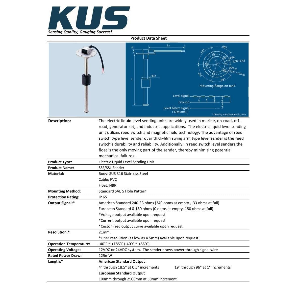 Wema Qualifies for Free Shipping Wema SS 29" Stainless Single Station Sender #JKS02220