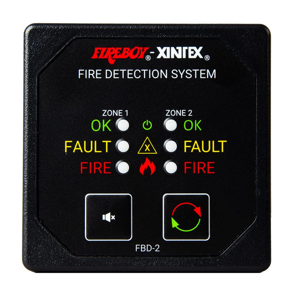 Xintex-Fireboy Qualifies for Free Shipping Xintex 2-Zone Fire Detection & Alarm Panel 2-5/8" Display #FBD-2-R