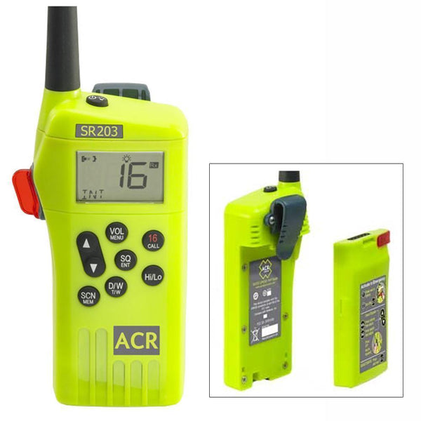 ACR SR203 GMDSS Survival Radio with Replaceable Lithium #2828