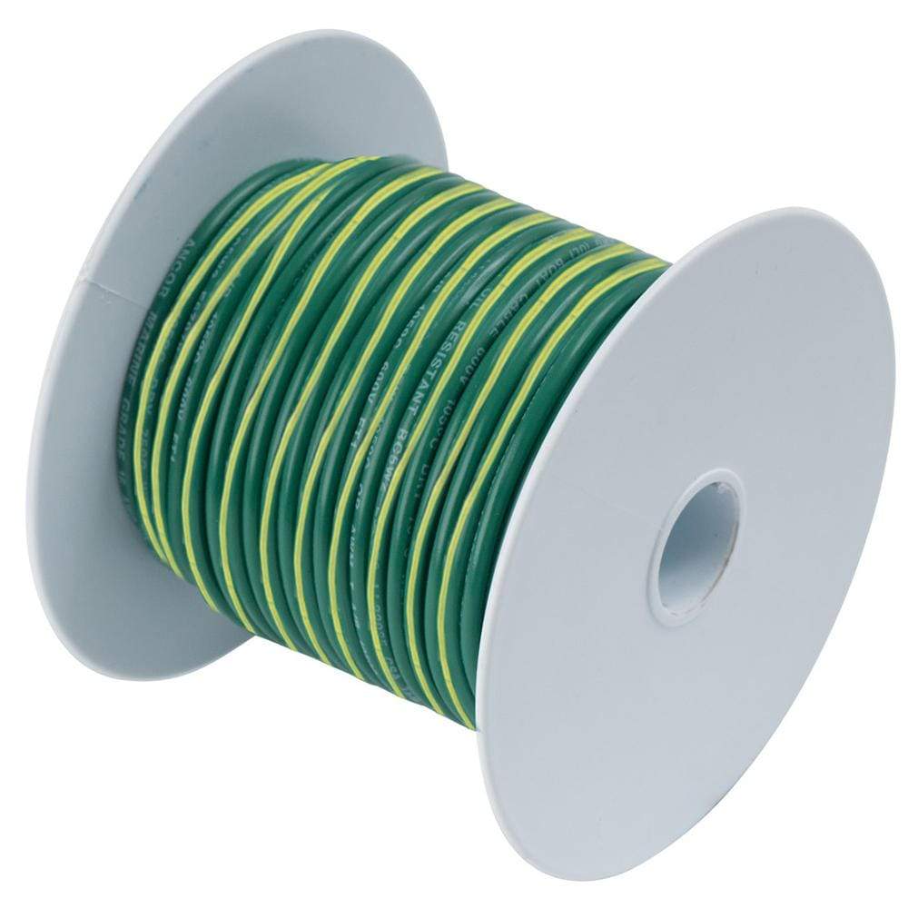 Ancor Qualifies for Free Shipping Ancor Green with Yellow Stripe 1000' 10 AWG Wire #109399