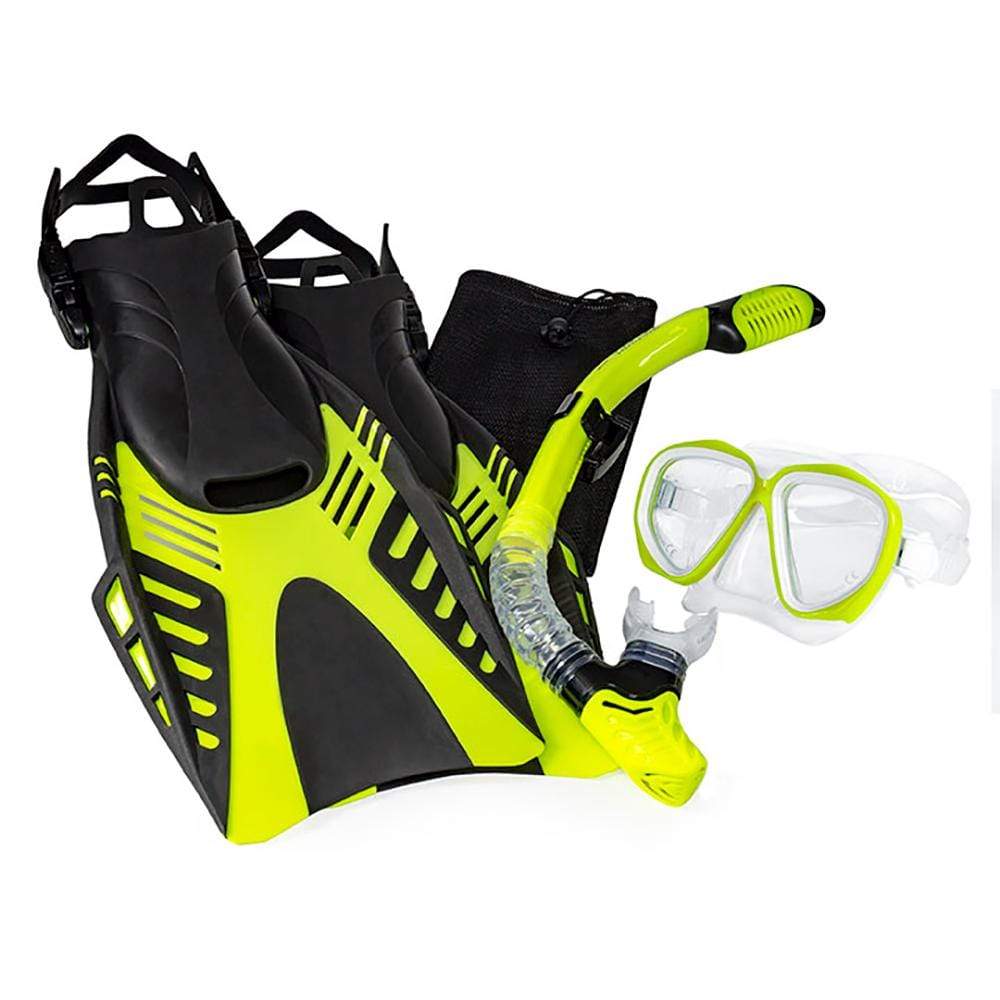 Aqua Leisure Qualifies for Free Shipping Aqua Leisure Dyna 5-Piece Dive Set Adult Size M/L #DPX18230S3M