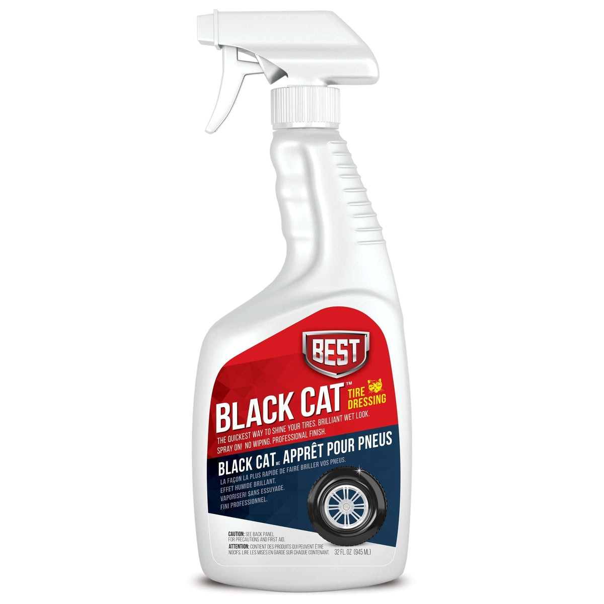 B.E.S.T. Qualifies for Free Shipping B.E.S.T. Black Cat Tire Dressing 32 oz #43032