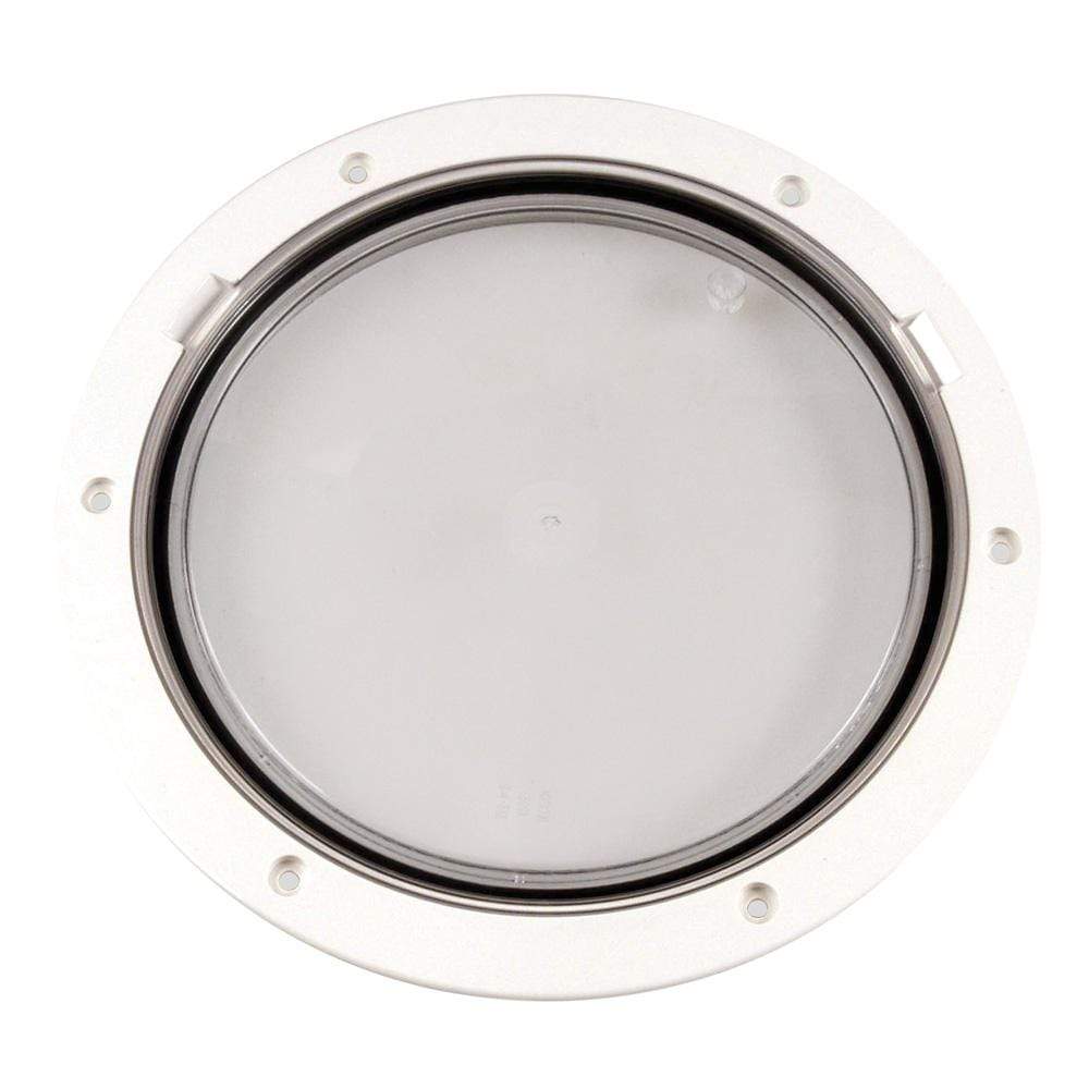 Beckson Marine Qualifies for Free Shipping Beckson 8" Clear Center Pry Out Deck Plate White 8.5" Cut #DP81-W-C