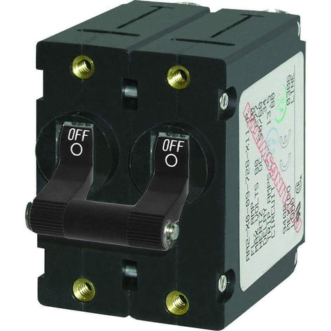 Blue Sea System Qualifies for Free Shipping Blue Sea A-Series Double-Pole Toggle 32a Black #7349