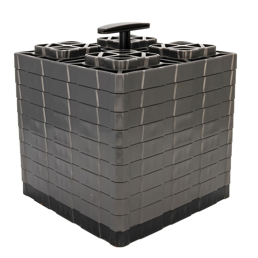 Camco Qualifies for Free Shipping Camco Fasten Leveling Blocks XL with T-Handle 2 x 2 Gray #44527