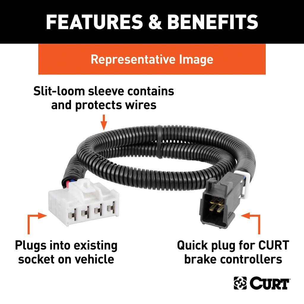 CURT Qualifies for Free Shipping CURT Quick Plug Trailer Brake Wiring Harness for F-Series #51437