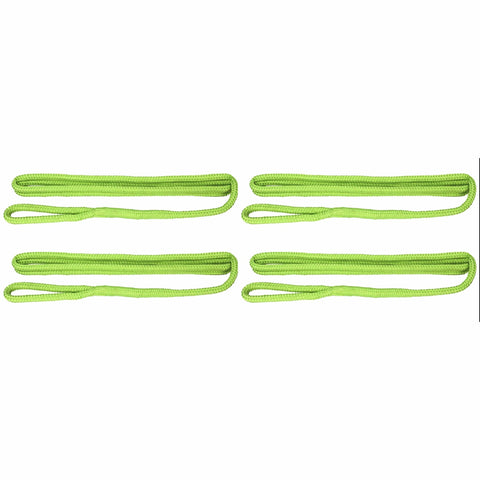 Extreme Max Qualifies for Free Shipping Extreme Max BoatTector Fender Line 4-pk 3/8" x 6' Neon Green #3006.3405