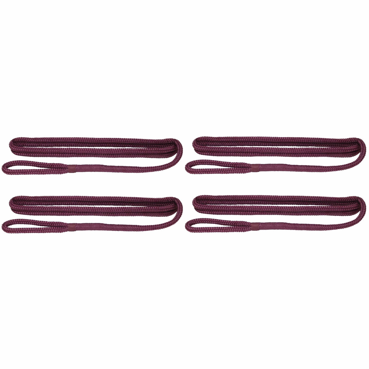 Extreme Max Qualifies for Free Shipping Extreme Max BoatTector Fender Line 4-pk 3/8" x 6' Plum #3006.3392