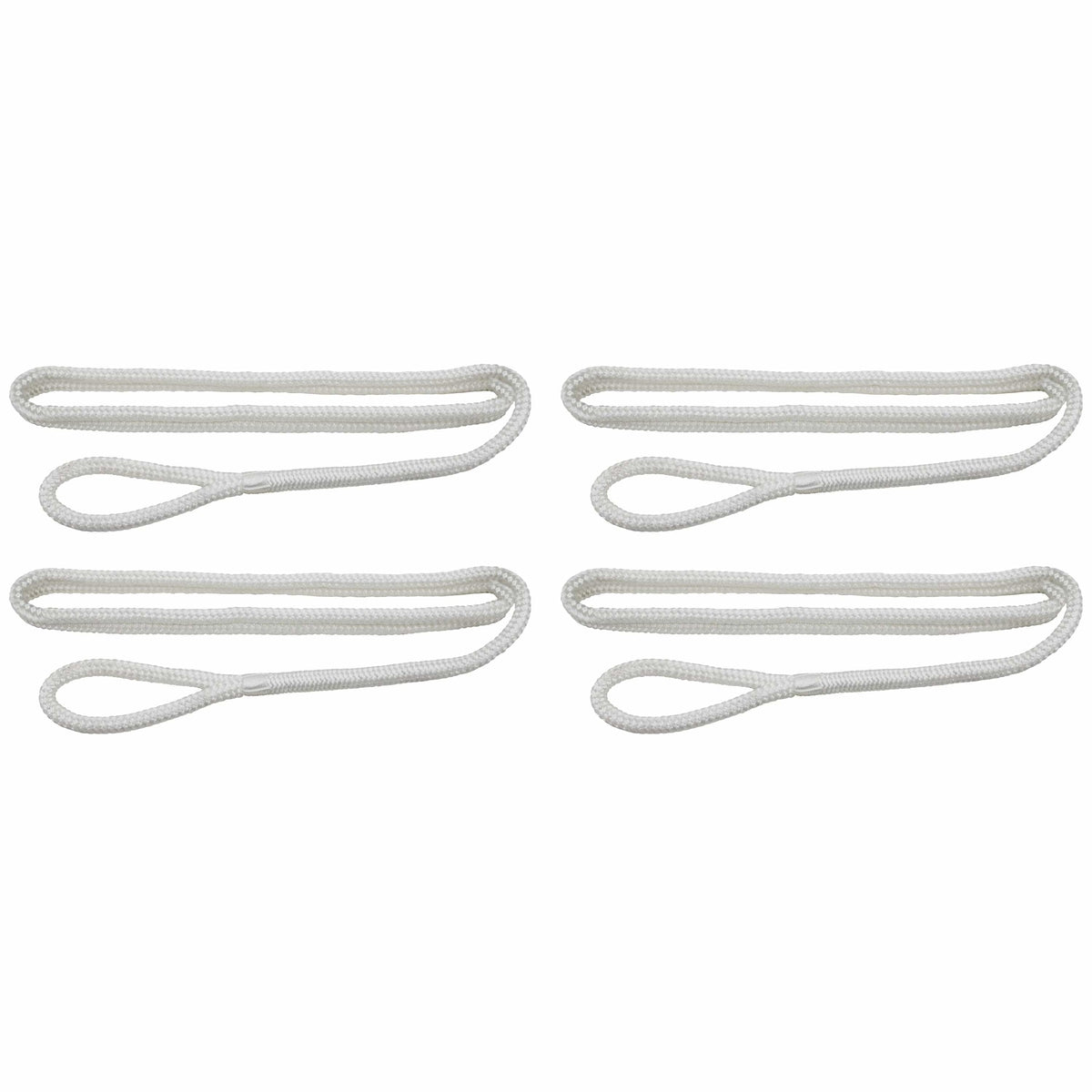 Extreme Max Qualifies for Free Shipping Extreme Max BoatTector Fender Line 4-pk 3/8" x 6' White #3006.3398